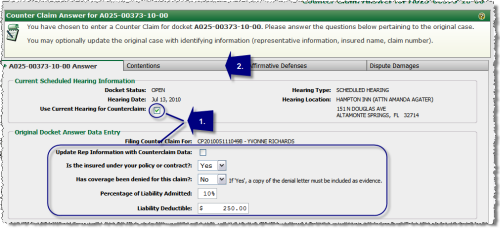 Counter Claim Answer (1 of 4)